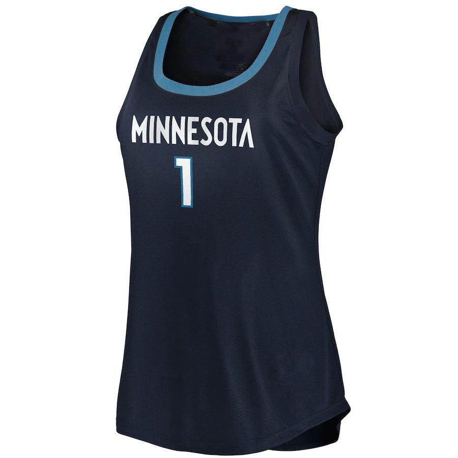 Custom #1 Navy 2021 MIN Basketball Shirt Top
