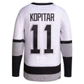 Custom #11 White 2021 LAK Hockey Shirt Top