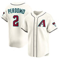 Custom #2 Cream ARI Baseball Shirt Top