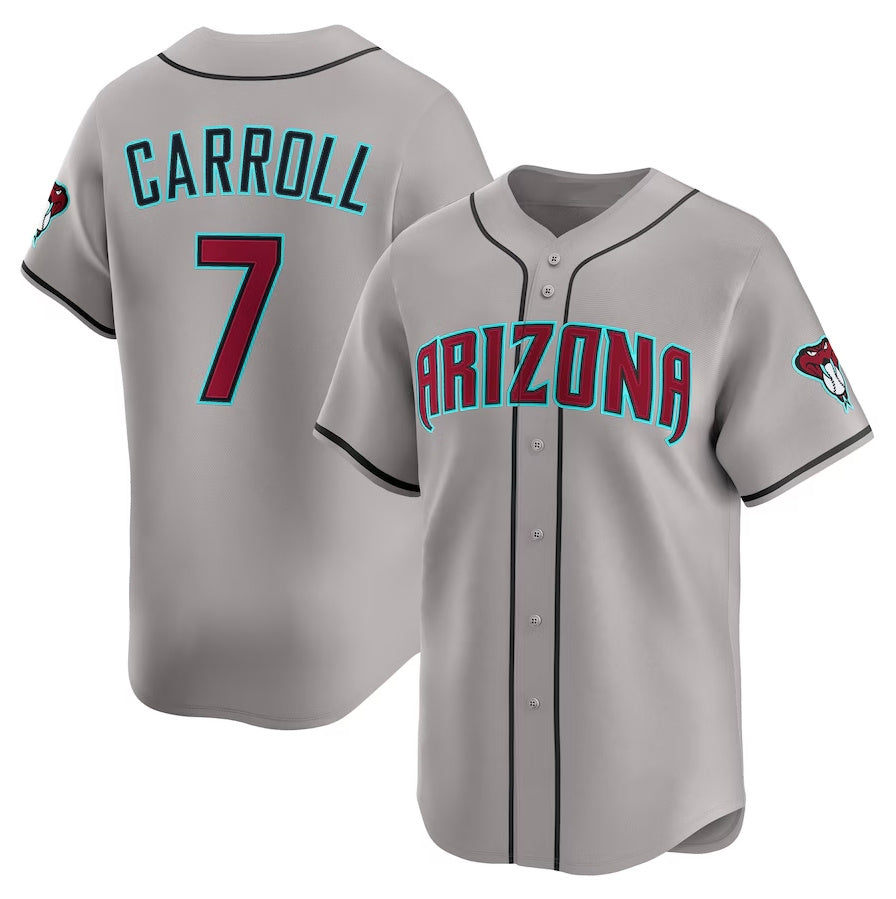 Custom #7 Gray ARI Baseball Shirt Top