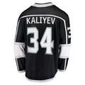Custom #34 Black LAK Hockey Shirt Top