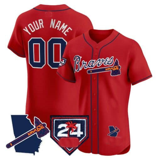 Custom 2024 ATL Baseball Shirt Top