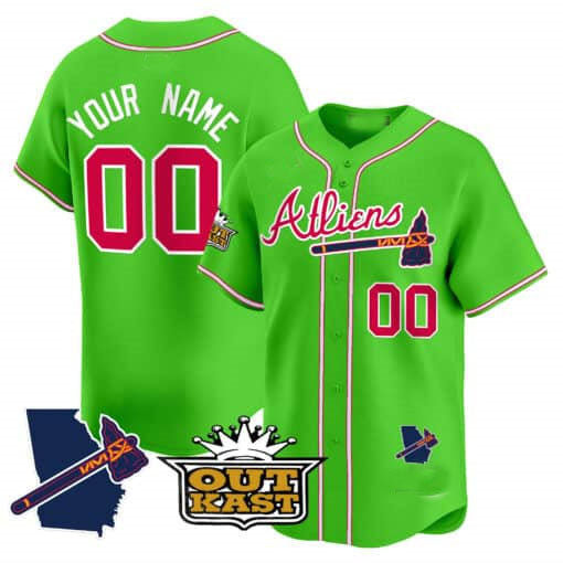 Custom ATL Baseball Shirt Top