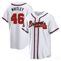 Custom #46 White 2022 ATL Baseball Shirt Top