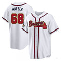 Custom #68 White 2022 ATL Baseball Shirt Top