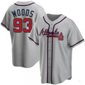 Custom #93 Gray ATL Baseball Shirt Top