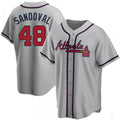 Custom #48 Gray ATL Baseball Shirt Top