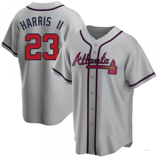 Custom #23 Gray ATL Baseball Shirt Top