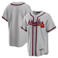 Custom Gray ATL Baseball Shirt Top