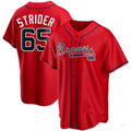 Custom #65 Navy ATL Baseball Shirt Top