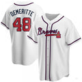 Custom #48 White ATL Baseball Shirt Top