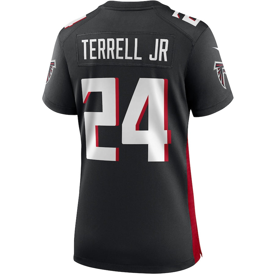 Custom #24 Black ATL Football Shirt Top