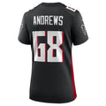 Custom #68 Black ATL Football Shirt Top