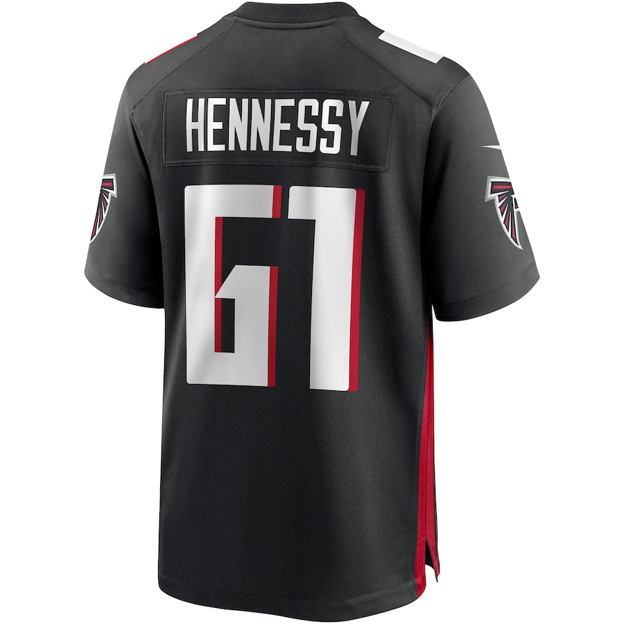 Custom #61 Black ATL Football Shirt Top