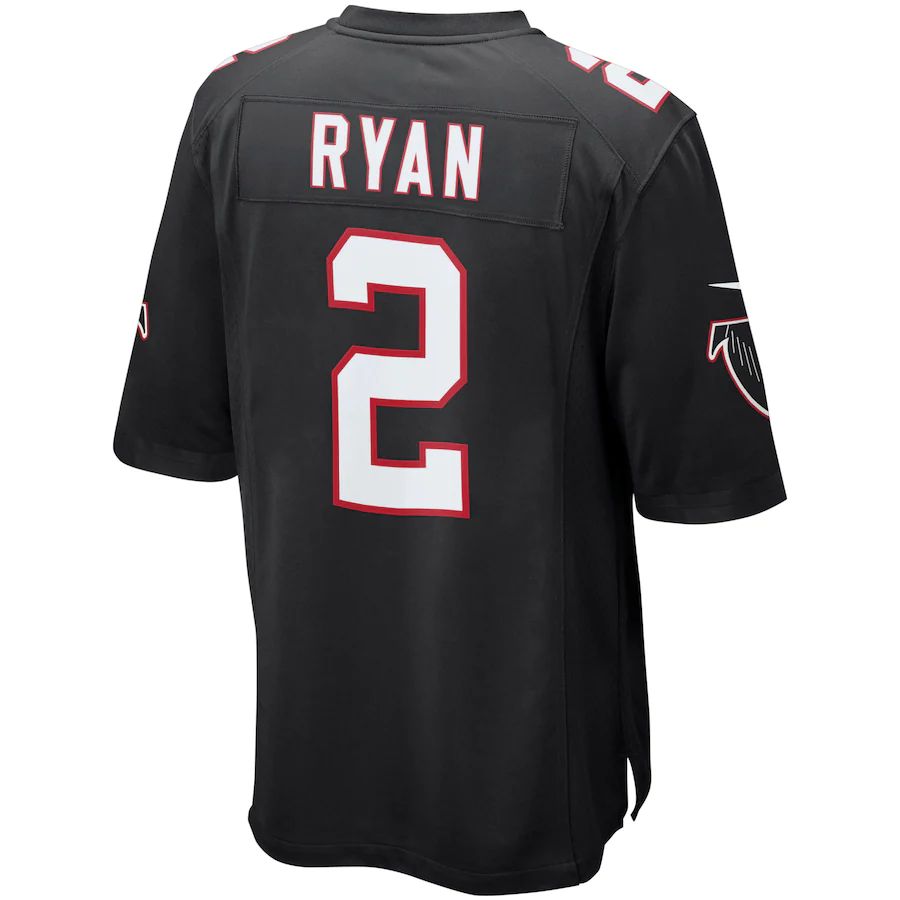 Custom #2 Black ATL Football Shirt Top