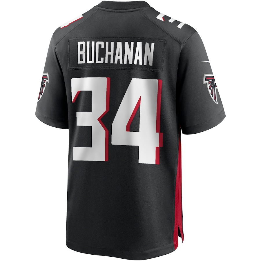 Custom #34 Black ATL Football Shirt Top