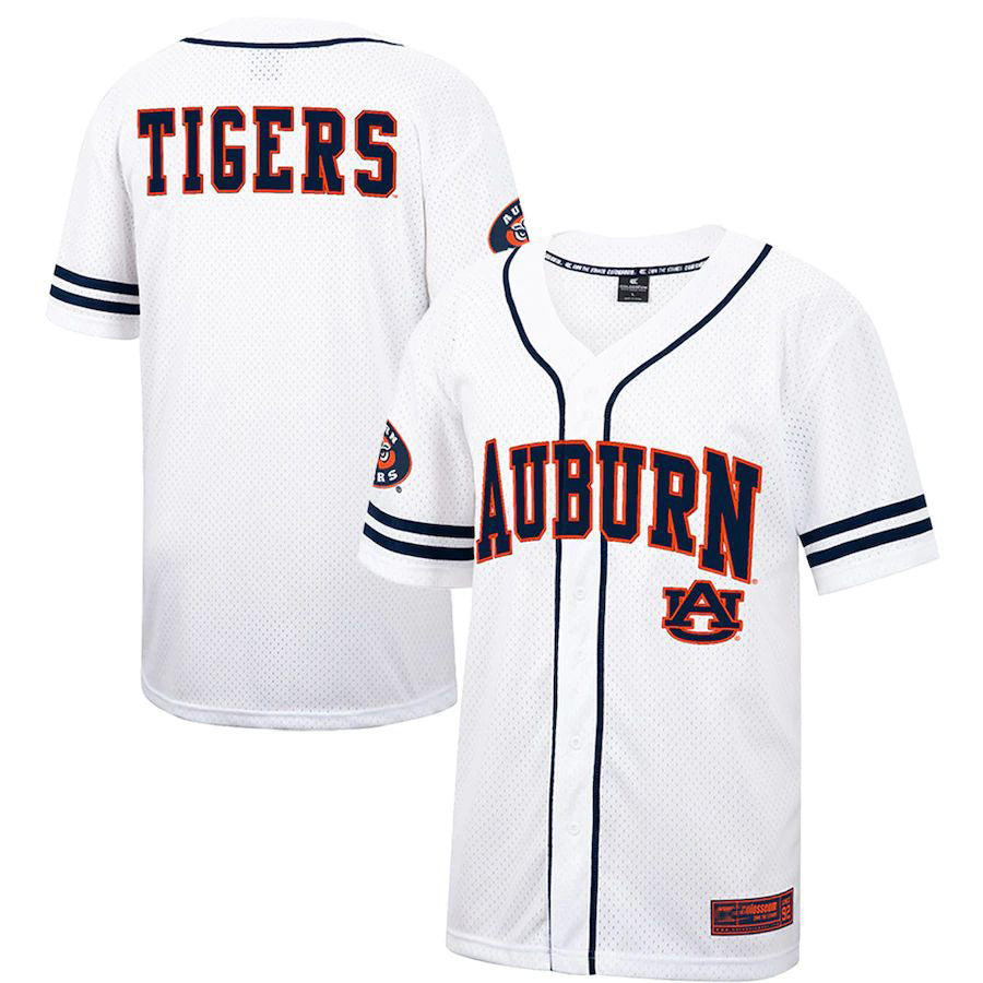 Custom White DET Baseball Shirt Top