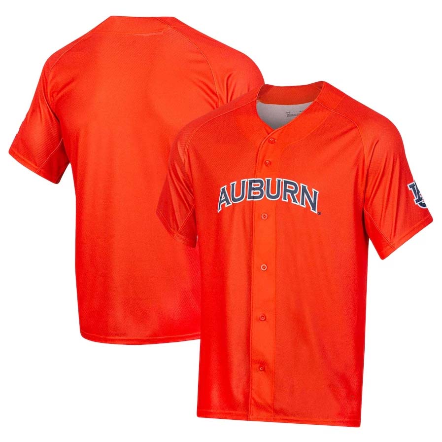 Custom Orange DET Baseball Shirt Top