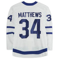 Custom #34 White 2021 TOR Hockey Shirt Top