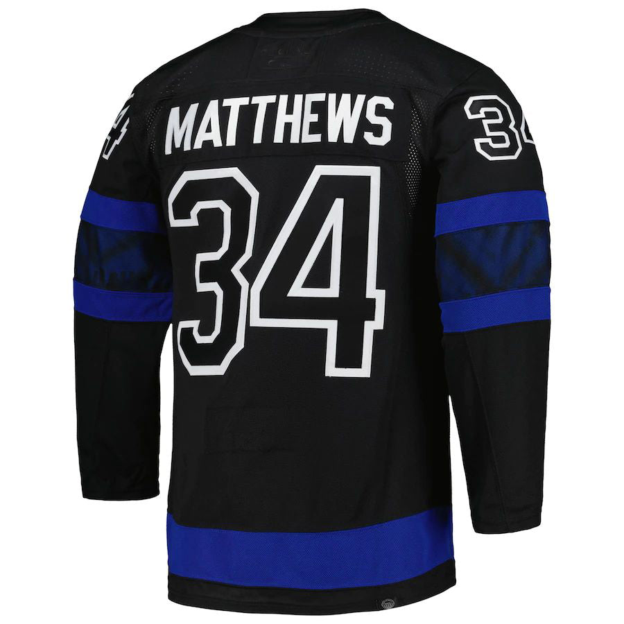 Custom #34 Black TOR Hockey Shirt Top