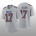 Custom #17 Gray BUF Football Shirt Top