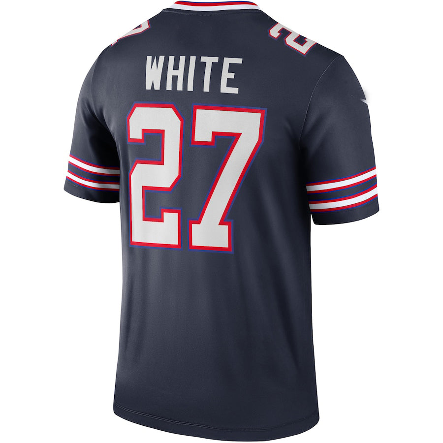 Custom #27 White BUF Football Shirt Top