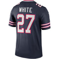Custom #27 White BUF Football Shirt Top