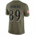 Custom #89 Olive 2022 BAL Football Shirt Top