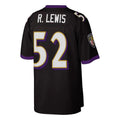 Custom #52 Black 2004 Throwback BAL Football Shirt Top