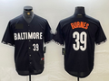 Custom #39 Black 2023 City Connect BAL Baseball Shirt Top