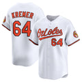 Custom #64 White BAL Baseball Shirt Top