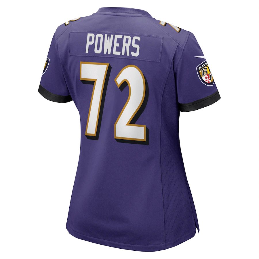 Custom #72 Purple BAL Football Shirt Top