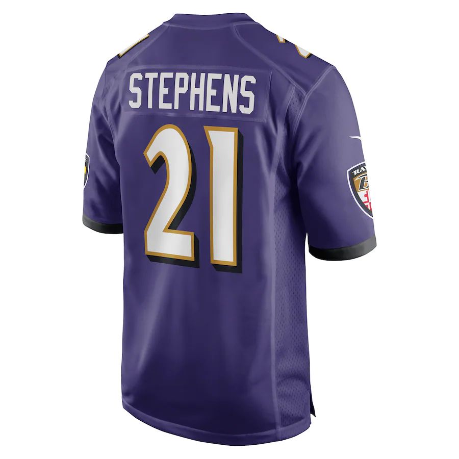 Custom #21 Purple BAL Football Shirt Top