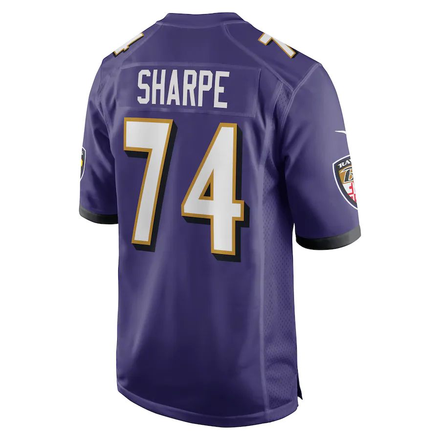 Custom #74 Purple BAL Football Shirt Top