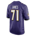 Custom #71 Purple BAL Football Shirt Top