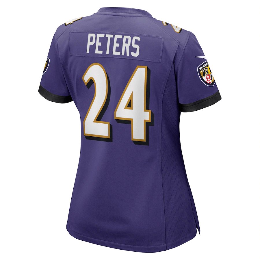 Custom #24 Purple BAL Football Shirt Top