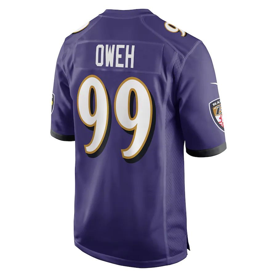 Custom #99 Purple BAL Football Shirt Top