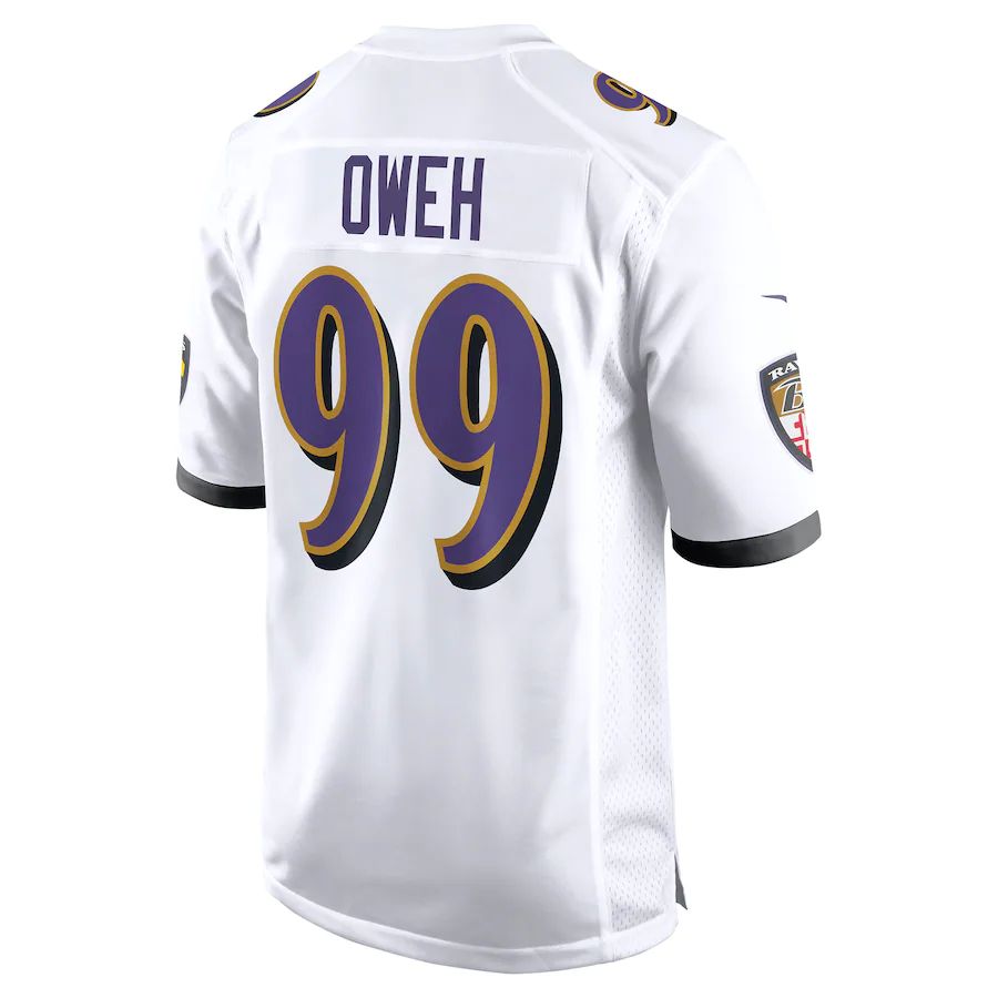 Custom #99 White BAL Football Shirt Top