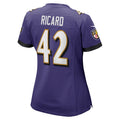 Custom #42 Purple BAL Football Shirt Top