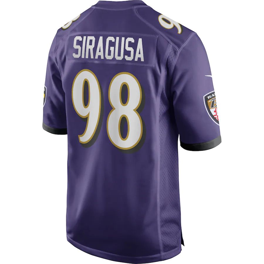 Custom #98 Purple BAL Football Shirt Top