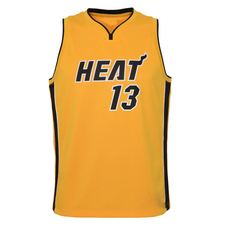 Custom #13 Gold 2020 MIA Basketball Shirt Top