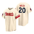 Custom #20 Cream 2022 City Connect LAA Baseball Shirt Top