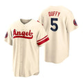 Custom #5 Cream 2022 City Connect LAA Baseball Shirt Top