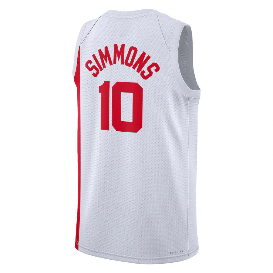 Custom #10 White 2022 BKN Basketball Shirt Top