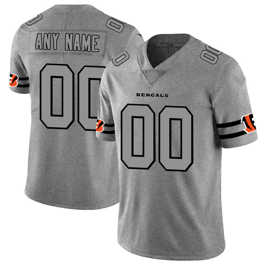 Custom Gray 2019 CIN Football Shirt Top
