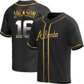 Custom #16 Black ATL Baseball Shirt Top