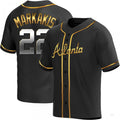 Custom #22 Black ATL Baseball Shirt Top