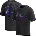 Custom #48 Black ATL Baseball Shirt Top