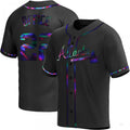 Custom #22 Black ATL Baseball Shirt Top