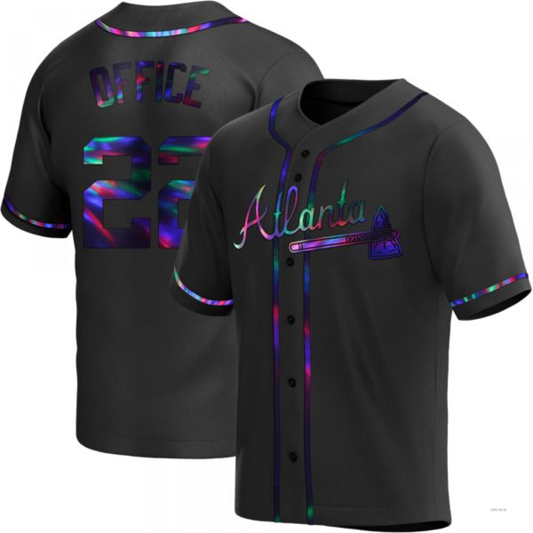 Custom #22 Black ATL Baseball Shirt Top